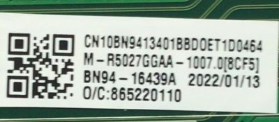MAIN PARA MONITOR SAMSUNG / NUMERO DE PARTE BN94-16439A / BN41-02719A / BN9416439A / 16439A / PANEL CY-PR270DGHV1F / DISPLAY SG2701B01-C VER.2.2 / MODELO LC27RG50FQNXZA CB94 - Imagen 2